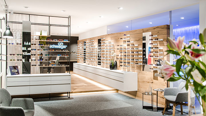 Augenoptiker Schwaiger Shopbeleuchtung