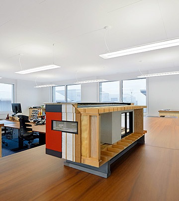 LED-Beleuchtung im Architekturbüro Planteams