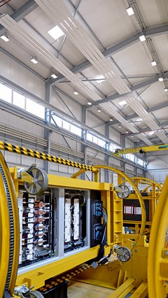 LED-Hallenbeleuchtung bei ABB