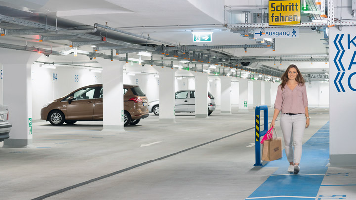 Parkhausbeleuchtung mit LEDs
