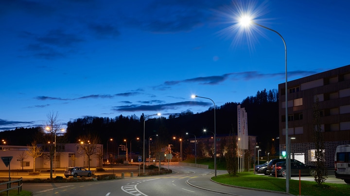 Straßenbeleuchtung in Gaiserwald