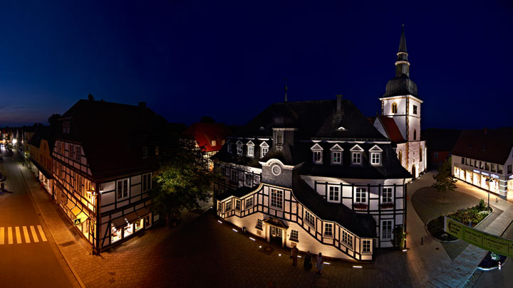 LED-Beleuchtung in der Stadt Rietberg