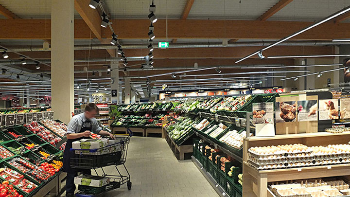 EDEKA Supermarktbeleuchtung