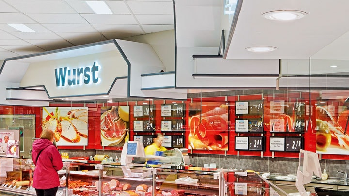EDEKA Supermarktbeleuchtung