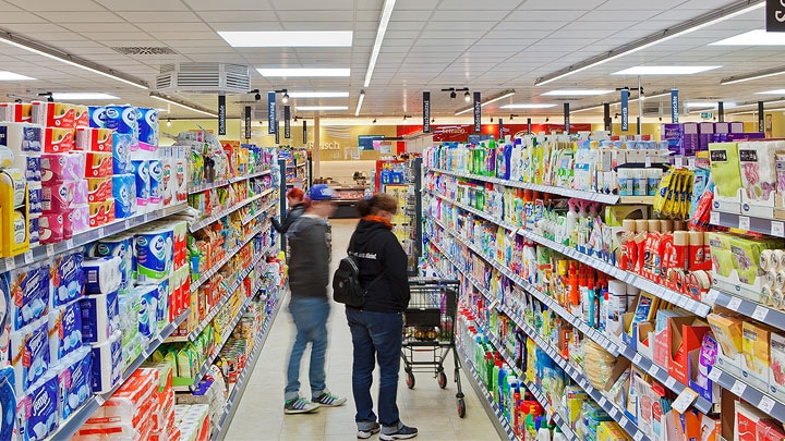 Kaiser's Tengelmann Supermarktbeleuchtung