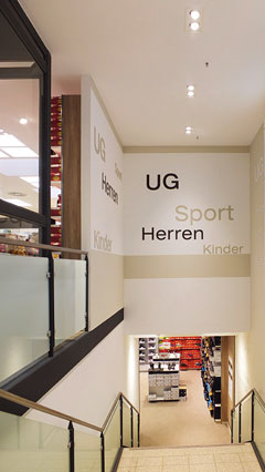 Shop-Beleuchtung bei Deichmann