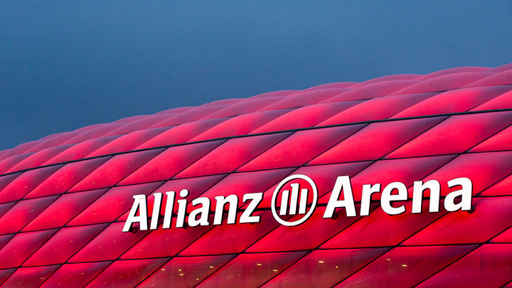 Fassadenbeleuchtung Allianz Arena
