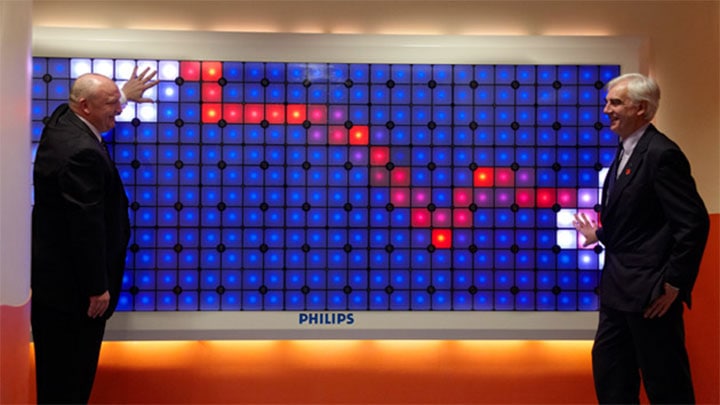 Imagination Light Canvas de Philips Lighting à l'hôpital pour enfants de Birmingham