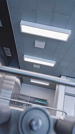 L'éclairage encastré en milieu médical de Philips est utilisé à l'hôpital de Holbaek, au Danemark 