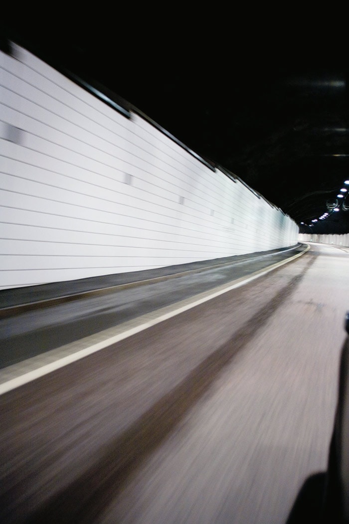 Le tunnel de Lundby, mis en lumière par Philips