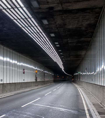 Philips LED-Leuchten sorgen für eine effektive Ausleuchtung des Meir-Tunnels