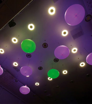 Die LED-Module von Philips mit Farbwechsel wurden im Regardz Meeting Center in die „No Fruit“-Leuchten integriert