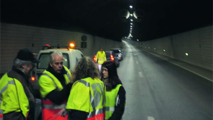Der von Philips erleuchtete Lundbytunnel