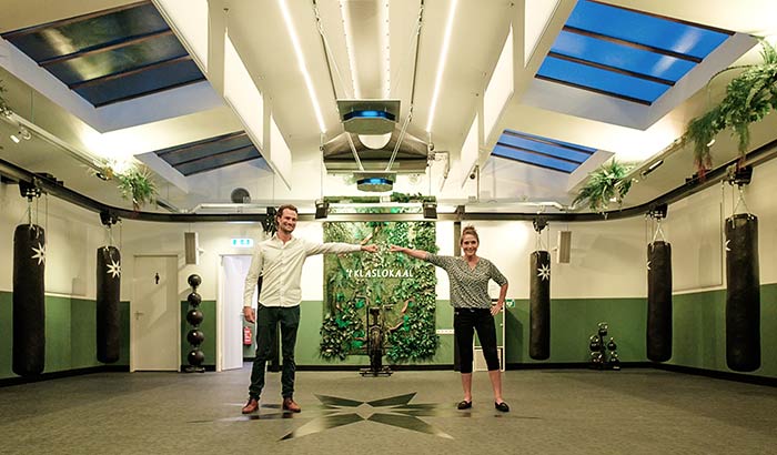 Luftdesinfektion mit UV-C-Licht im Fitness-Studio