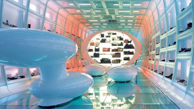Expérience client unique au magasin de chaussures Shoebaloo à Amsterdam, Pays-Bas, mis en lumière par Philips AmbiScene