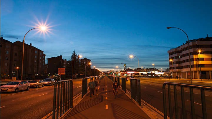 Luminaires intelligents à Palencia en Espagne