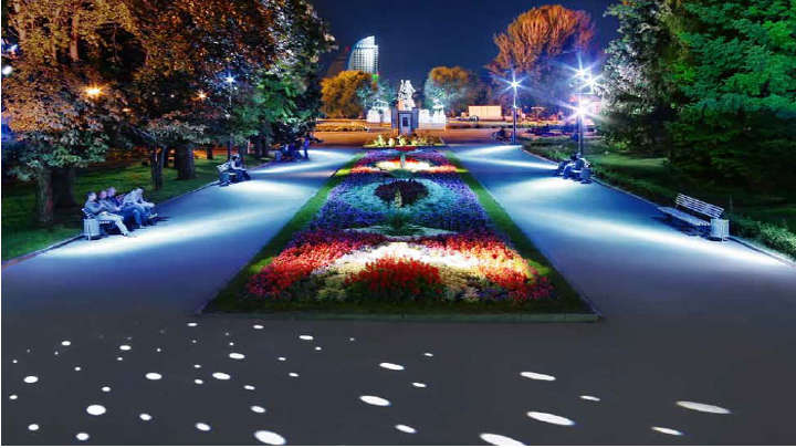 Parc mis en lumière par Philips Lighting