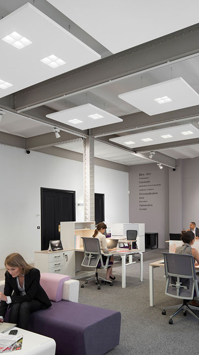 Bureau équipé d'une unité Soundlight Comfort
