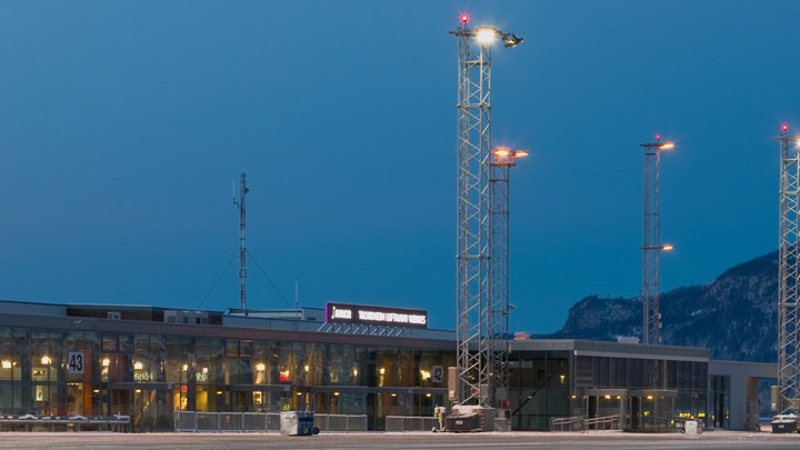 Piste d'un terminal avec éclairage LED performant pour plus de sécurité