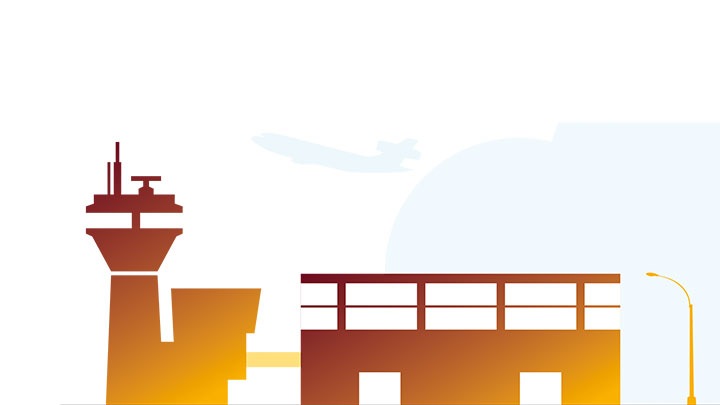 Illustration de terminaux d’aéroport