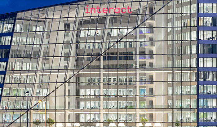 Façade de The Edge, un immeuble de bureaux à Amsterdam