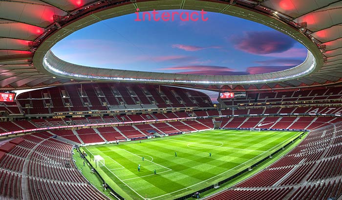Blick auf das Wanda Metropolitano Stadion