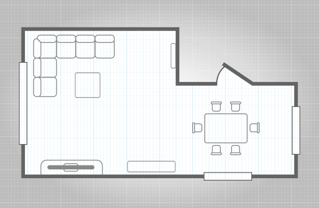 Une illustration simple du plan d'étage 